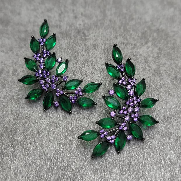 crystal drop earrings