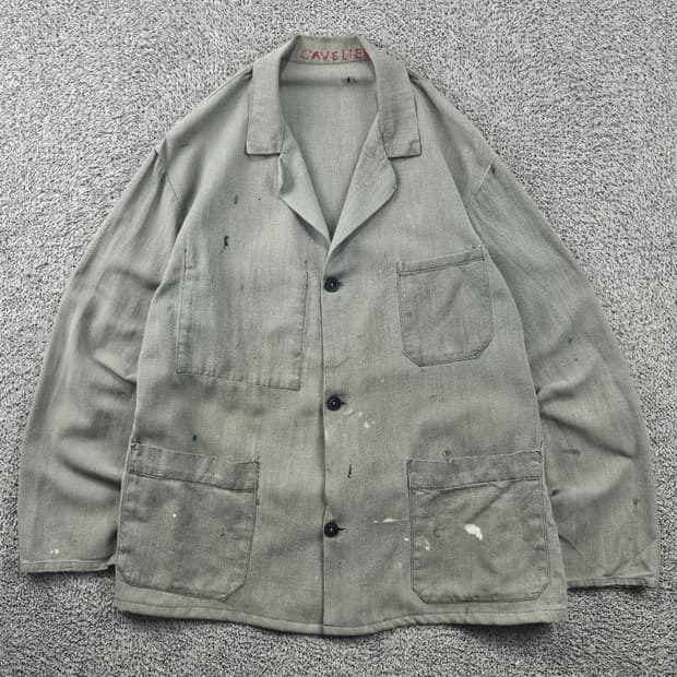 빈티지 3포켓 프렌치 워크 자켓 ( L추정 ) / 11597