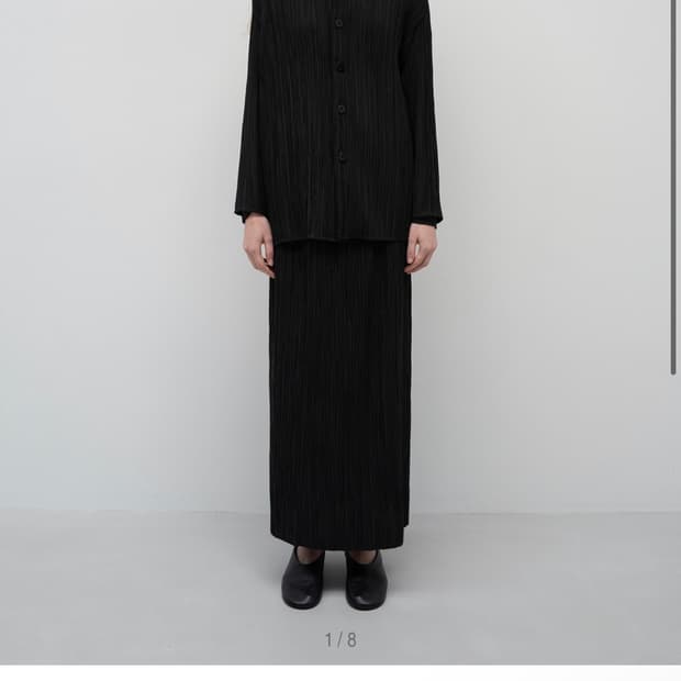 lfm accord crease jacket&skirt 플리츠
