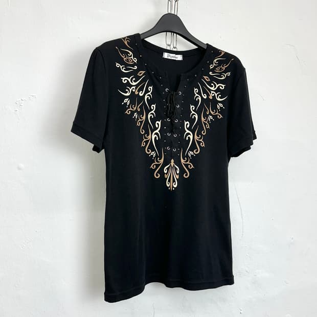 Plymtone Eyelet Stud Detail T-shirt