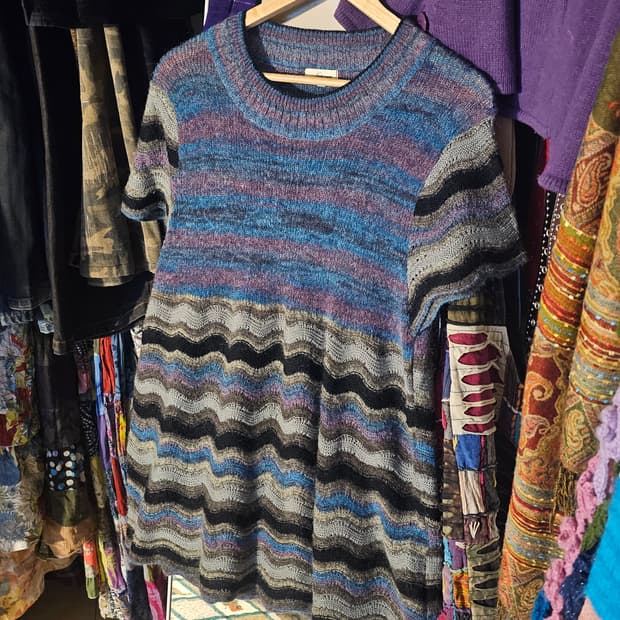 무지개떡 반팔 니트