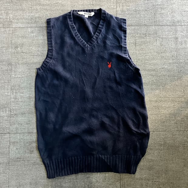 Playboy 플레이보이 올드스쿨아메카지 혁오풍 니트베스트