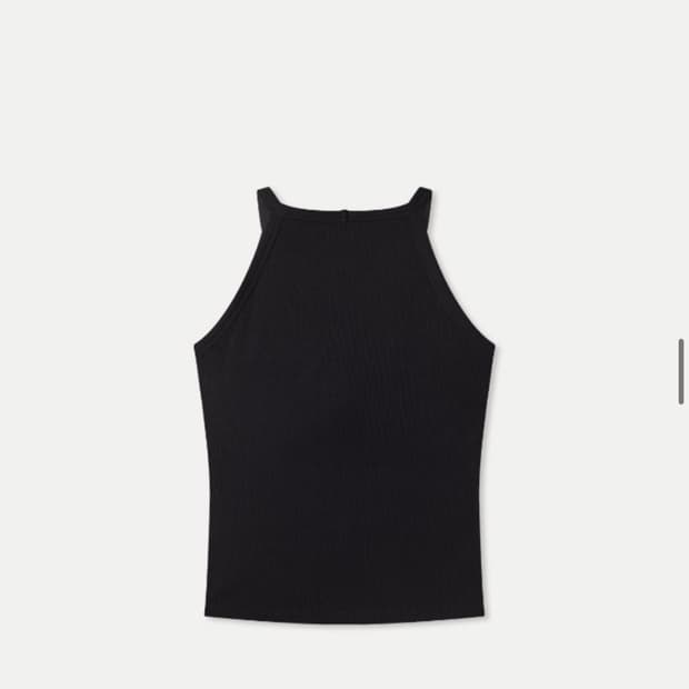 [새상품] 미쏘 MIXXO 블랙 홀터넥 니트 슬리브리스