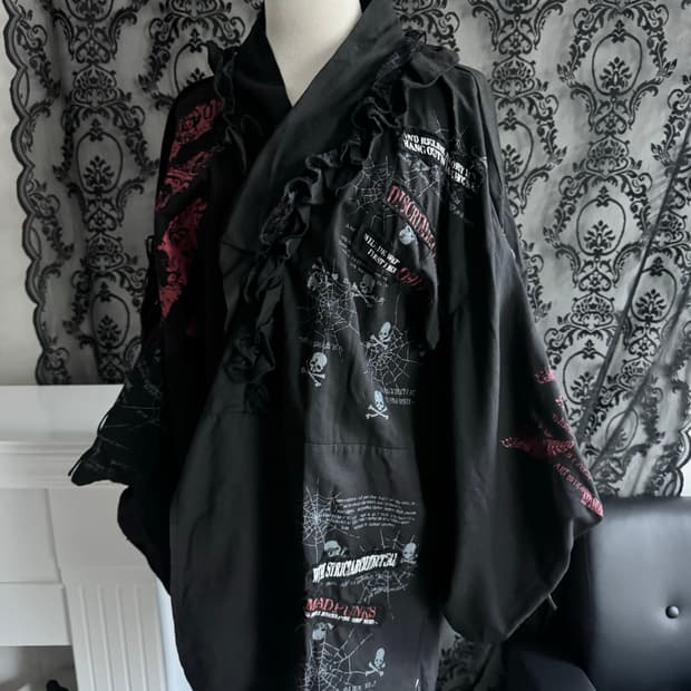 매드펑크 코르셋 로브 자켓