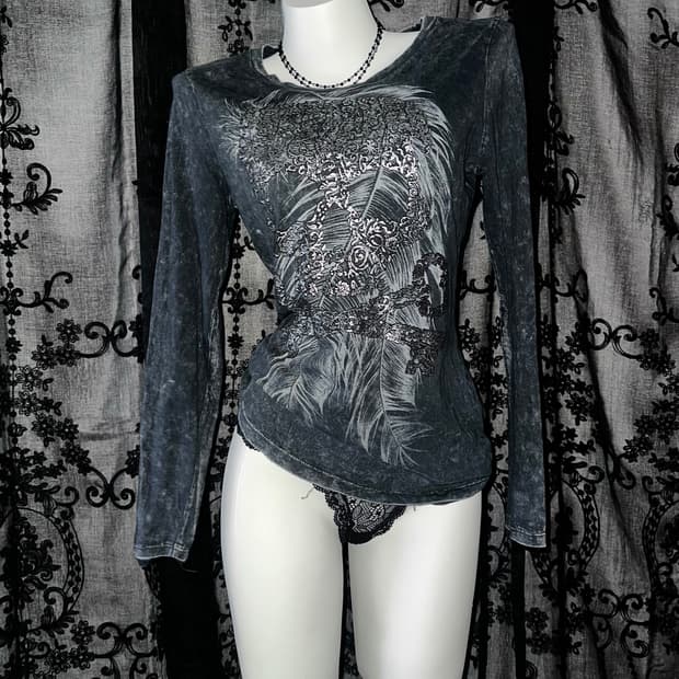 Charcoal y2k long sleeve