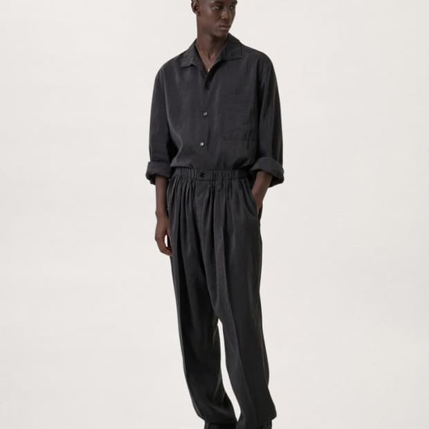 [구해요]르메르23SS 드라이실크 스탠드카라 스퀴드잉크48