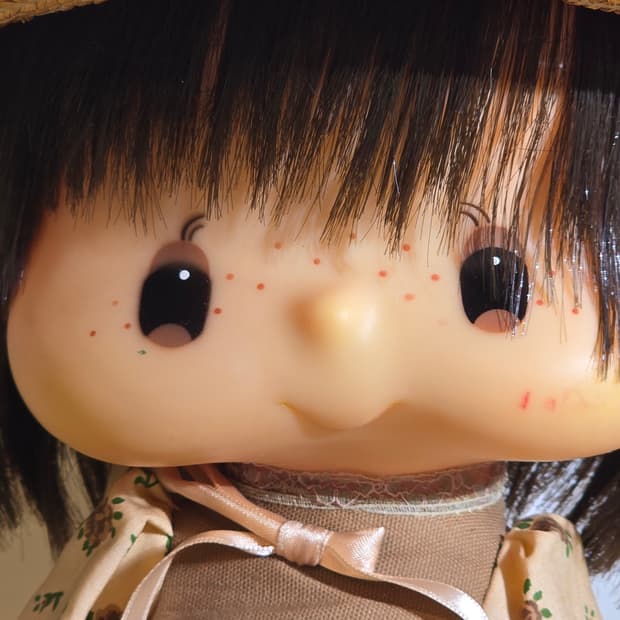 👒일본 근대사 레트로 빈티지 밀짚소녀 인형 세트