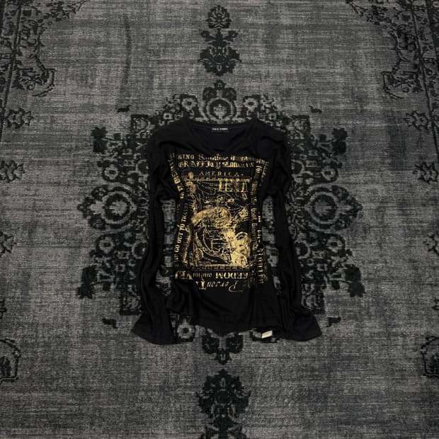 Vice fairy 00s lettering print cut sew