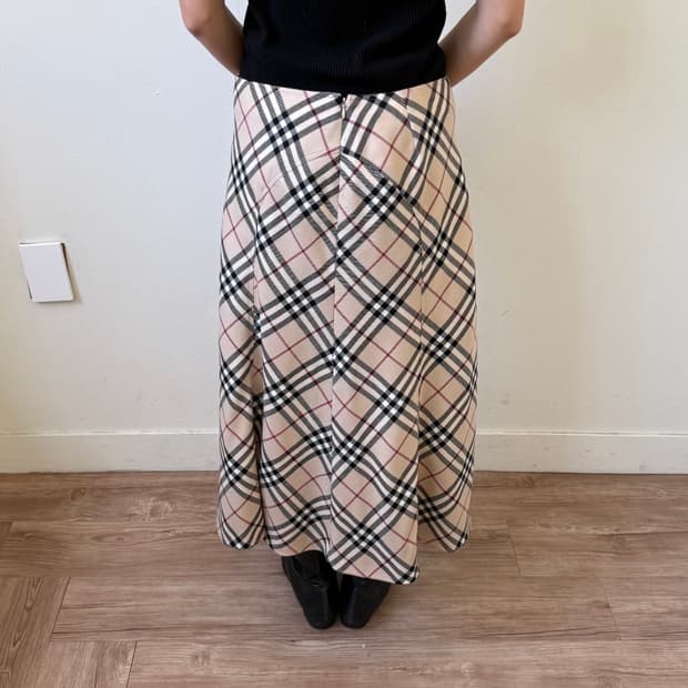 버버리 노바체크 스커트