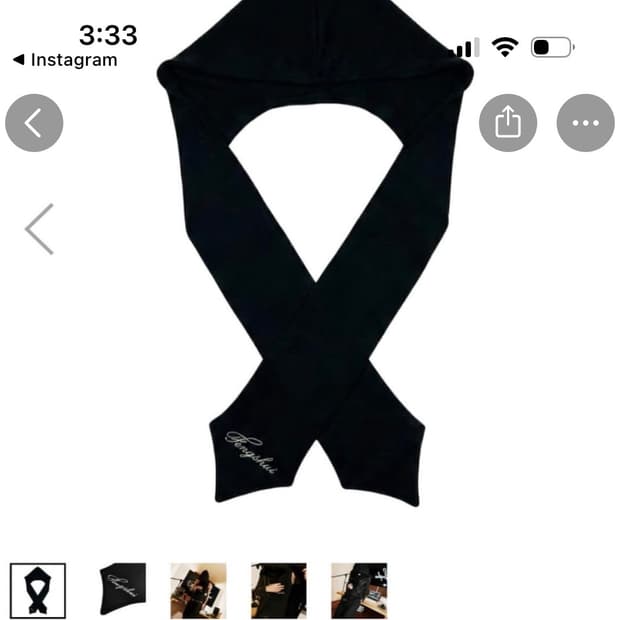 (구해요) 펑쉐이 후드머플러 블랙