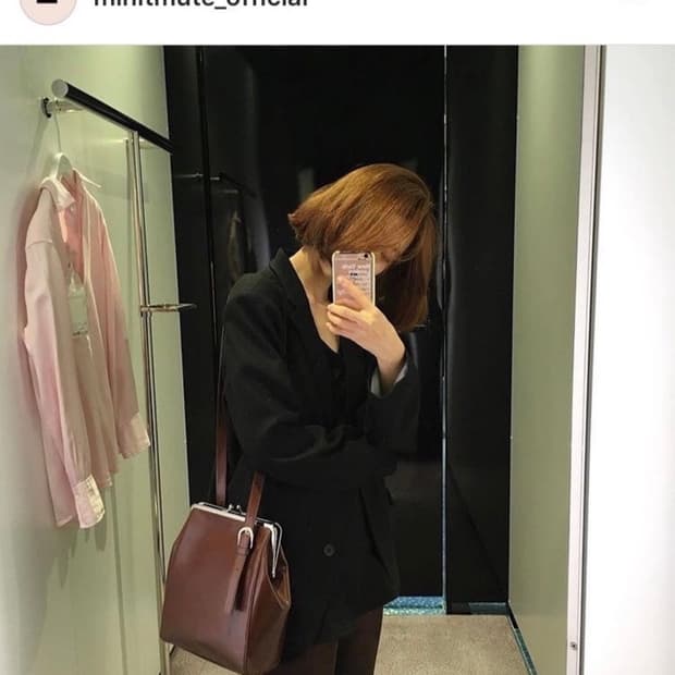 미닛뮤트 코인드백 브라운