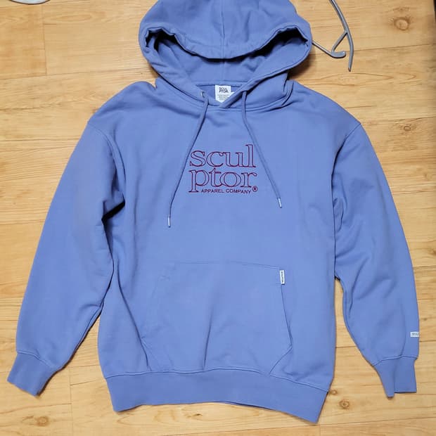 스컬프터 후드티 소라색