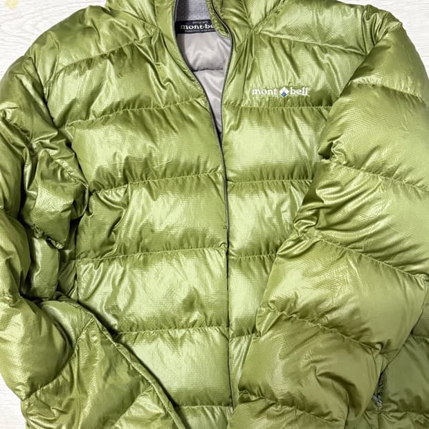 (M) 몽벨 알파인 일본 빈티지 경량 다운 그린