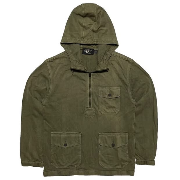 RRL 자카드 니트 팝오버 아노락