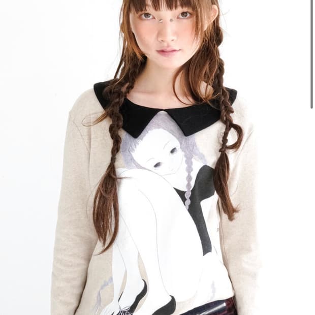 샵페어리 fa.er.ie] girl painting collar shir