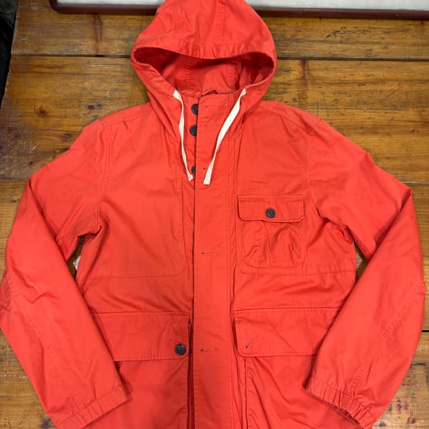 게스 오렌지 컬러 야상 자켓 사이즈 M