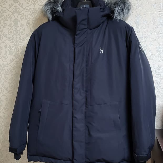 헤지스 골프 구스다운 후드패딩