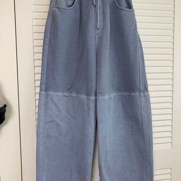 아모멘토 드로우스트링 데님 팬츠 