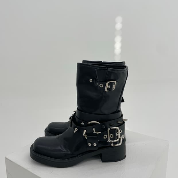 Black Studded detail Boots 