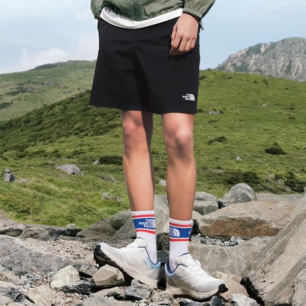 노스페이스 블랙 남성 반바지