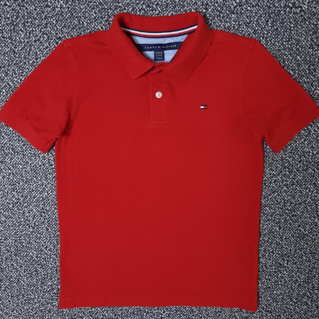 [무료배송][130-140]타미힐피거 키즈 피케 반팔티 카라티