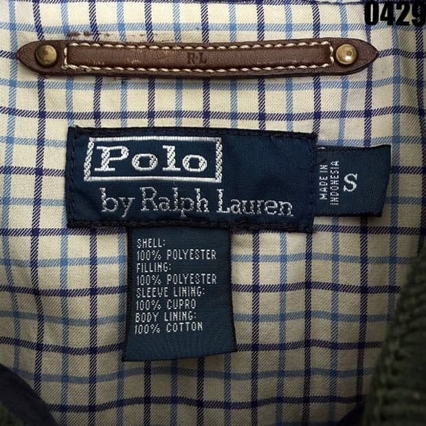 폴로 랄프로렌 퀼팅 자켓 네이비 코듀로이 카라 클래식 S 0429