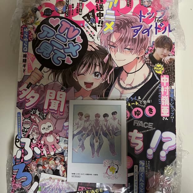 오늘주문시내일배송)하나또유메)타몬군 지금 어느 쪽 잡지+미니 엽서 세트