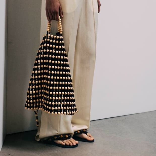 Cmmm Swdn Wooden Beads Bag