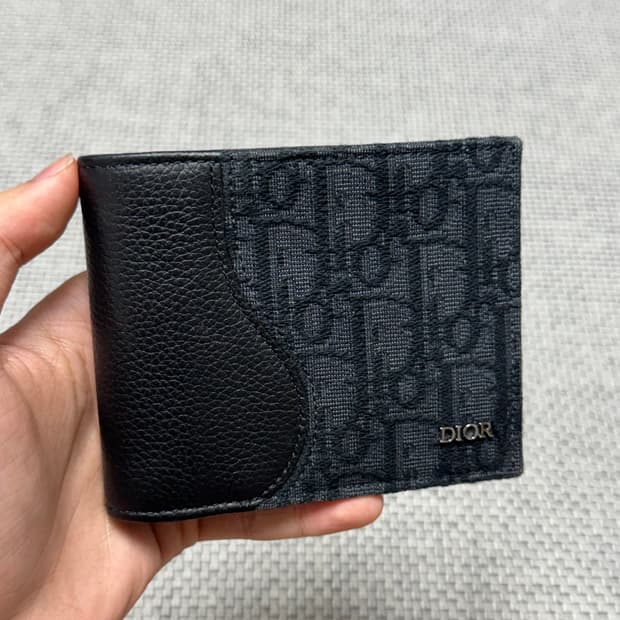 디올 오블리크 자카드 반지갑 신형