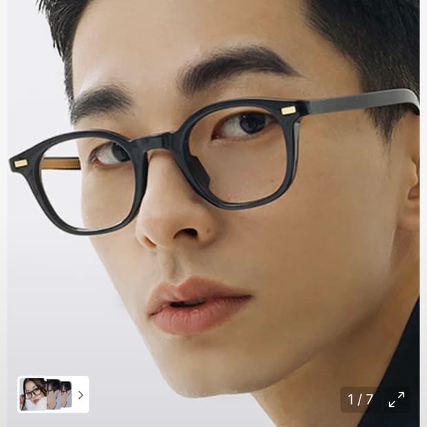 [새상품] 한글 서울컬렉션 소월 블랙 뿔테 안경테