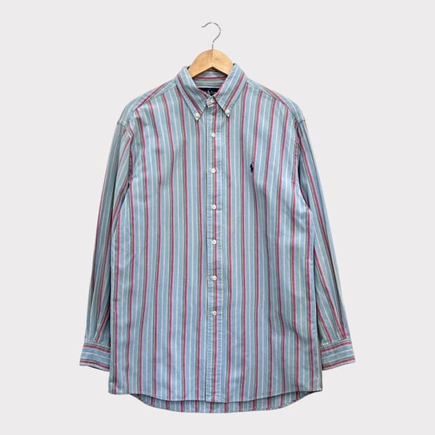 폴로랄프로렌 스트라이프 코튼 셔츠 남방 M