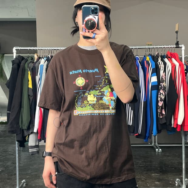 빈티지 프린팅 반팔 티셔츠