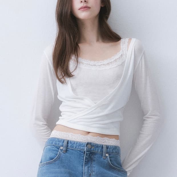 더티스-AIRY 3 LAYER LACE WRAP 판매 합니다.