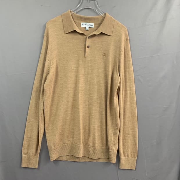 S 브룩스브라더스 울 니트 PK 긴팔 카라티