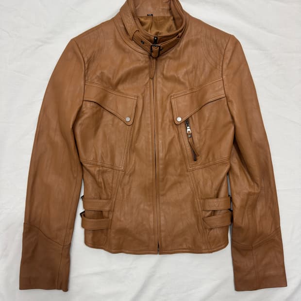 sheep skin leather jacket