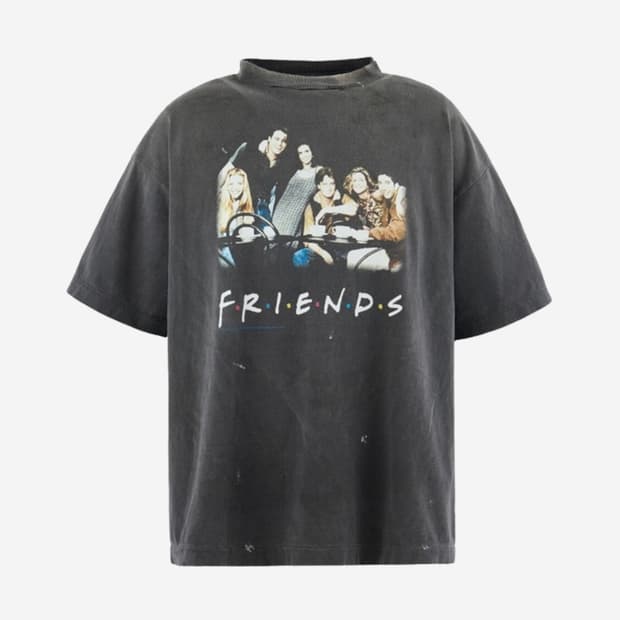 [L,XL] 세인트 미카엘 x 프렌즈 반팔 블랙 