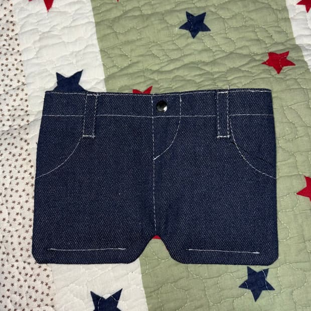 청바지 데님 지갑