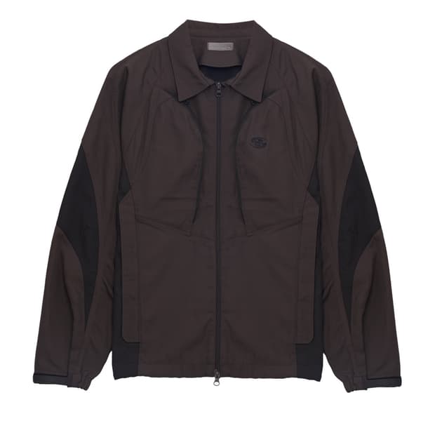 PANELED TWILL JACKET [DARK BROWN