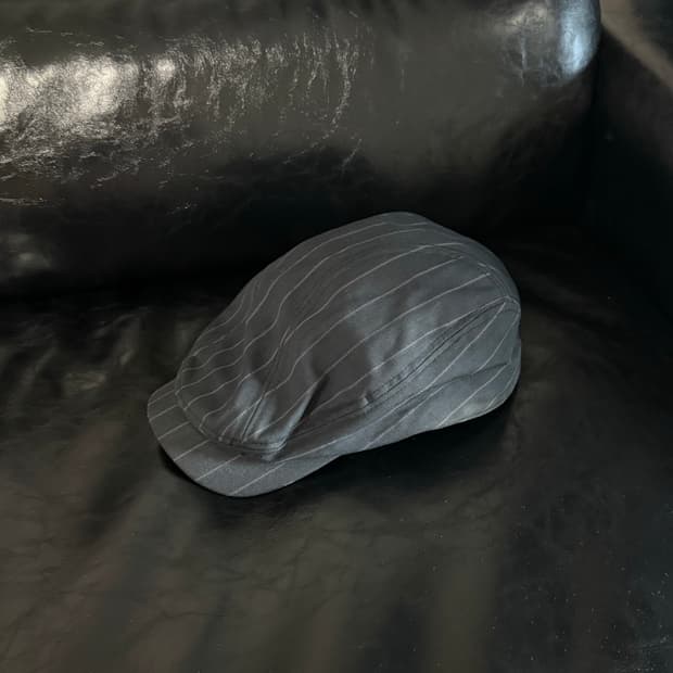 [빈티지] 스트라이프 헌팅캡