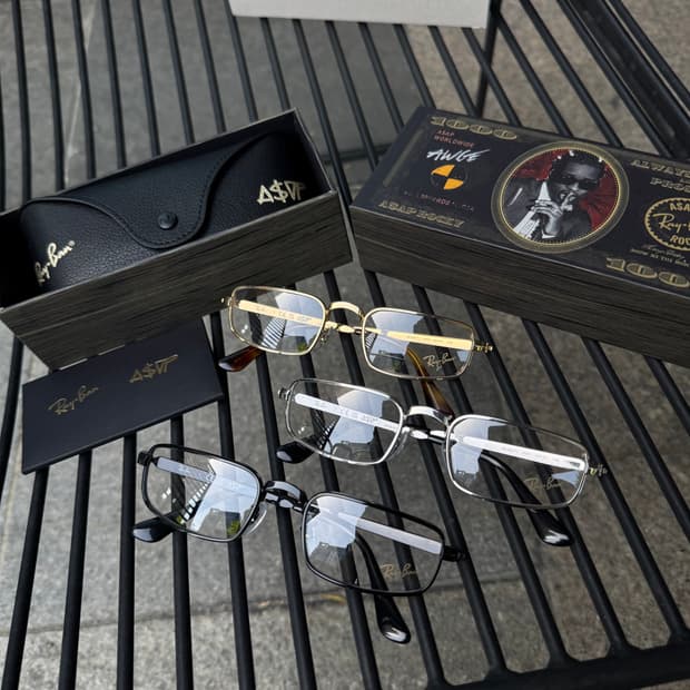 (새상품)레이벤RB3927V-골드,실버,블랙안경 에이셉라키콜라보안경