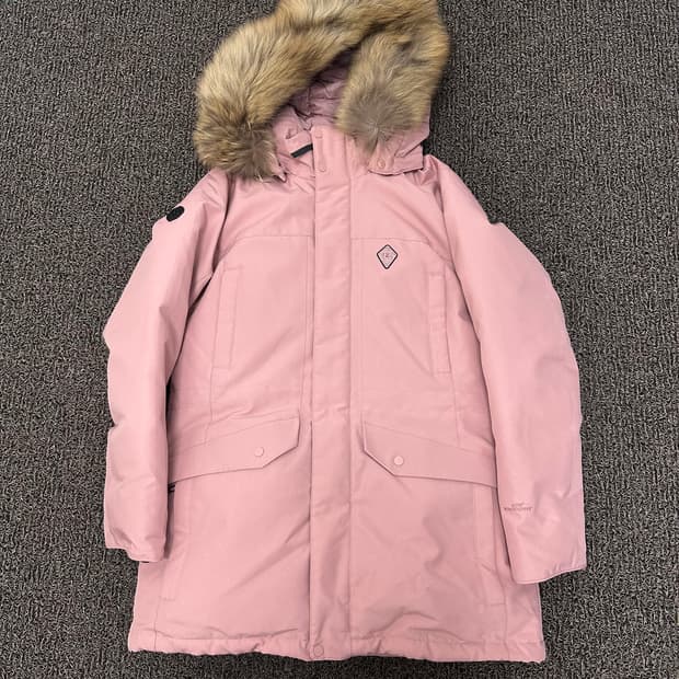 코오롱스포츠 여성 고어텍스 구스다운 롱패딩 핑크 100(L)