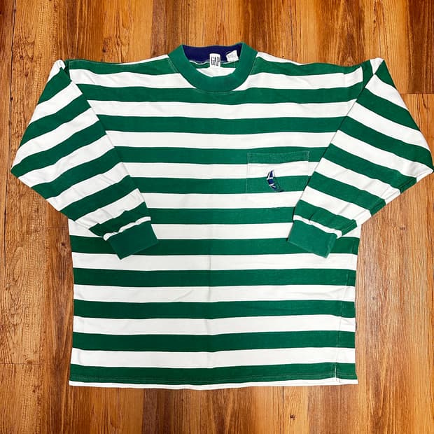 [L] Old GAP 스트라이프 요트 롱슬리브