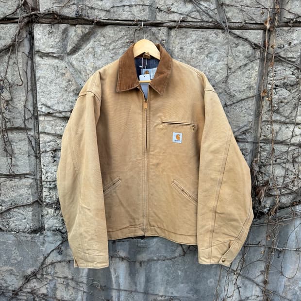 90s 칼하트 빈티지 6blj 하드페이딩 디트로이트 워크 자켓
