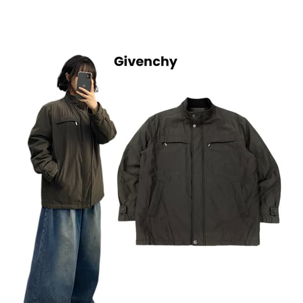 지방시 올드 투포켓 나일론 코튼 자켓