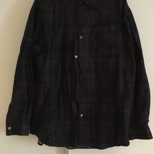 해칭룸 체크 셔츠 퍼플 2size