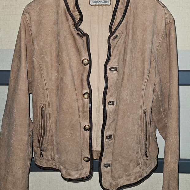 90s 엠포리오 아르마니 레더 자켓