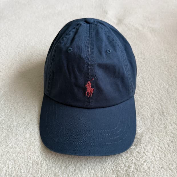 폴로랄프로렌 치노 볼캡 모자 블루