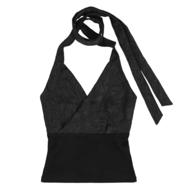 달링유어배드 플라워 홀터 탑