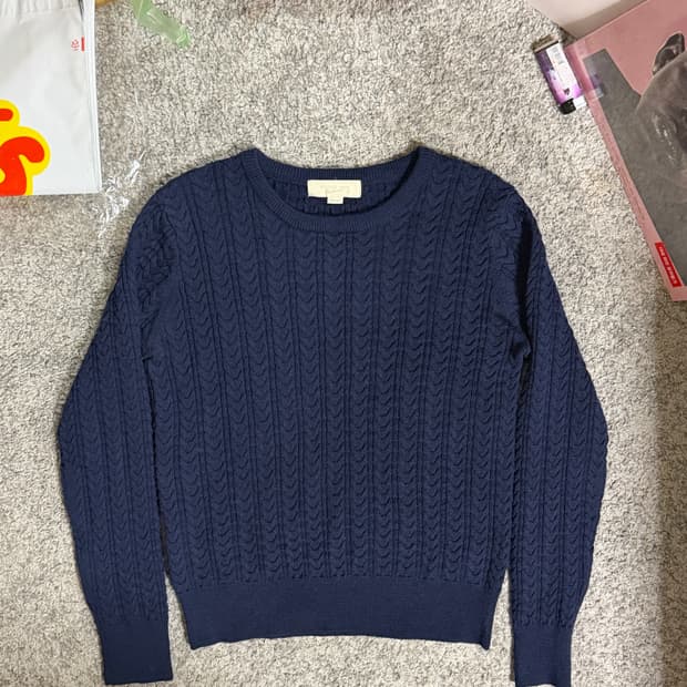 B:ming by Beams 울 케이블 니트