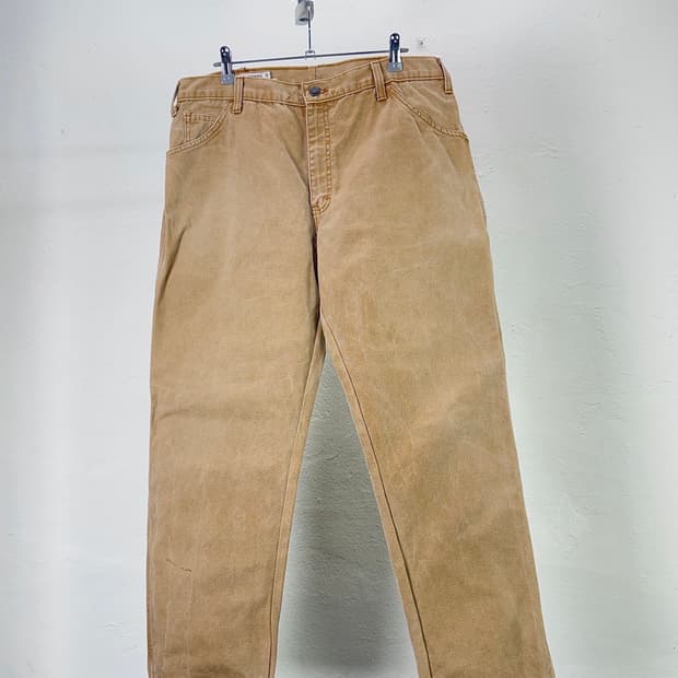 브루트 베이지 디키즈 리페어 캔버스 카펜더 팬츠